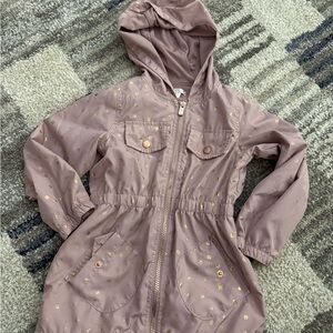 Kids Hooded Jacket with Gold Accents